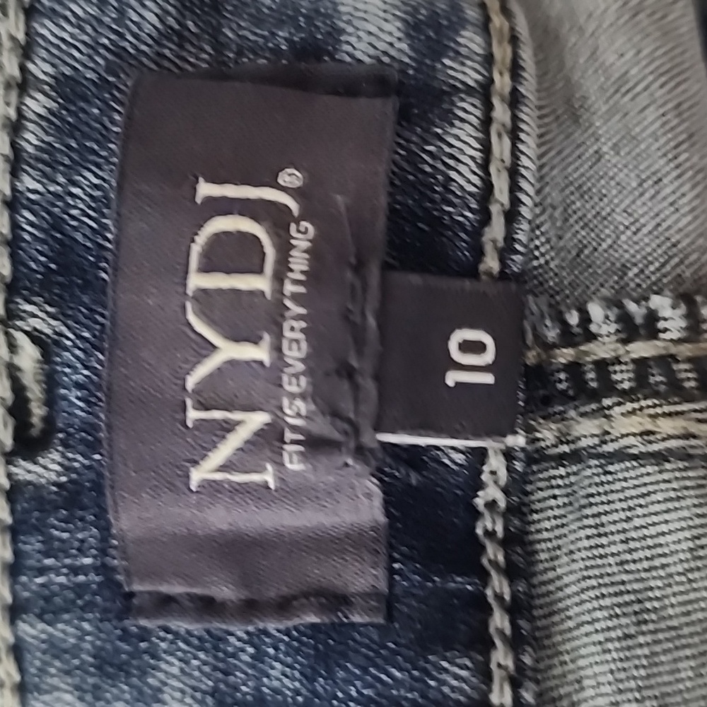 NYDJ Marilyn Straight Stretch Jeans Lift × Tuck Technology In The Color Stoney - Picture 8 of 10